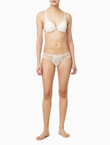 Buy 여성 CK 블랙 브라이덜 AF 푸쉬업 브라 in color ANTIQUE WHITE