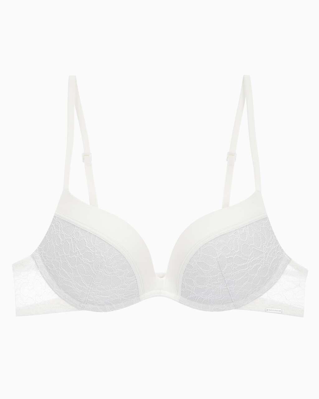 Buy 여성 CK 블랙 그래픽 레이스 AF 푸쉬업 브라 in color VAPOROUS GRAY