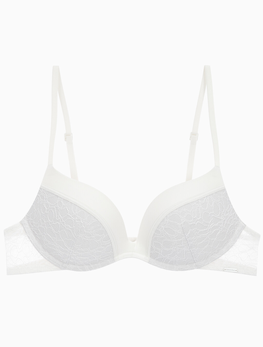 Buy 여성 CK 블랙 그래픽 레이스 AF 푸쉬업 브라 in color VAPOROUS GRAY