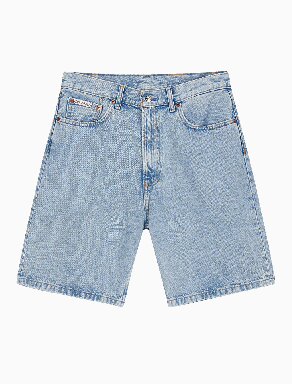 Buy 남성 릴렉스핏 90's 라이트블루 데님 쇼츠 in color CK LT INDIGO