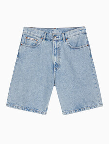 Buy 남성 릴렉스핏 90's 라이트블루 데님 쇼츠 in color CK LT INDIGO