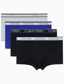 Buy 남성 WB 코튼 스트레치 버라이어티 팩 트렁크 4PK in color Blue / Black / Black / Grey