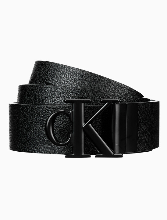 남성 cK 모노그램 로고 버클 35mm 벨트