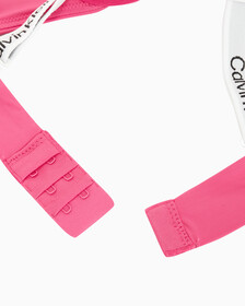 Buy 여성 테일러드 로고 푸쉬업 플런지 브라 in color FUCHSIA ROSE