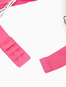 Buy 여성 테일러드 로고 푸쉬업 플런지 브라 in color FUCHSIA ROSE