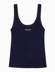Buy 여성 비스코스 립 탱크 in color BARITONE BLUE