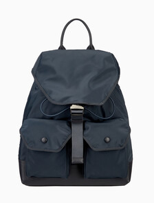 Buy 남녀공용 CKJ 스피드 클립 유틸리티 플랩 백팩 in color NAVY