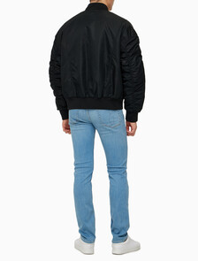 Buy 남성 리버서블 퀼팅 봄버 자켓 in color CK BLACK