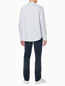 Buy 남성 커브 로고 옥스포드 클래식 셔츠 in color LIGHT BLUE