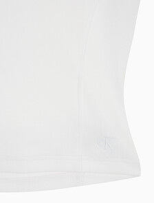 Buy 여성 슬림핏 컷 오프 크롭 반팔 티셔츠 in color BRILLIANT WHITE
