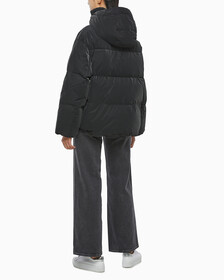 Buy 여성 디터쳐블 후디 다운 푸퍼 in color CK BLACK