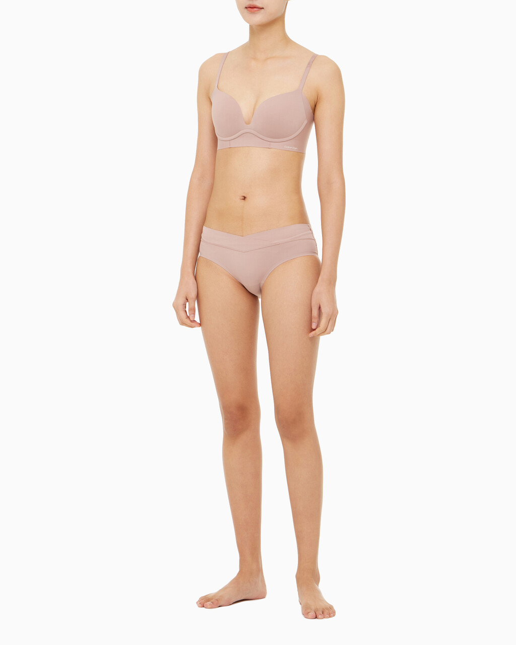 Buy 여성 인비저블 AF 푸쉬업 플런지 브라 in color SUMMER TAUPE