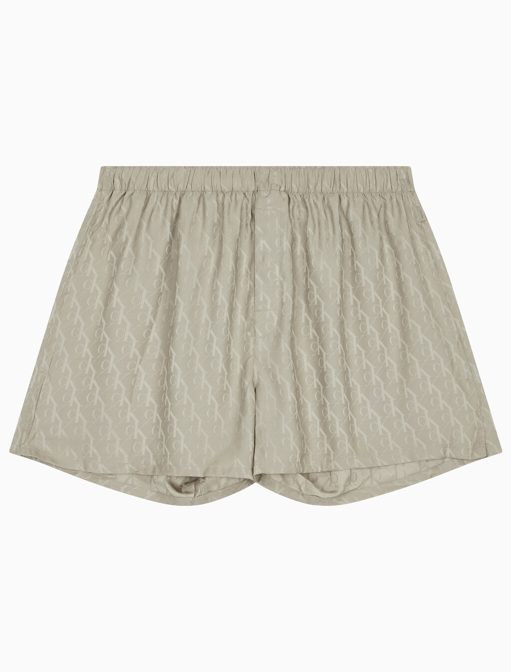 Buy 남성 샤인 새틴 자카드 박서 in color KHAKI BEIGE
