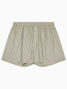 Buy 남성 샤인 새틴 자카드 박서 in color KHAKI BEIGE