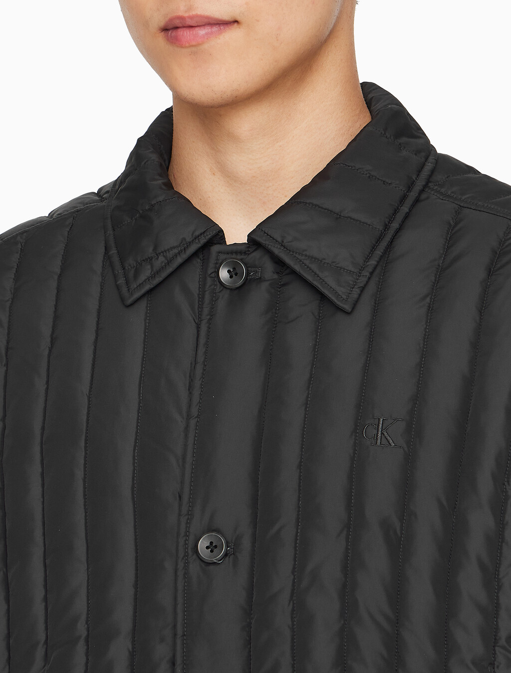 Buy 남성 울트라 라이트웨이트 패디드 자켓 in color CK BLACK