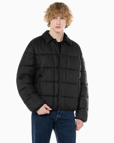 Buy 남성 프리미엄 라인 에센셜 패디드 오버셔츠 in color CK BLACK