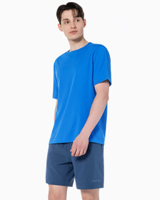 Buy 남성 레귤러 핏 에센셜 스트레치 기능성 반팔 티셔츠 in color PALACE BLUE