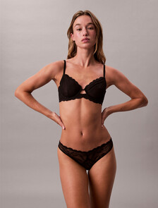 Buy 여성 센슈얼 스트레치 레이스 AF 비키니 in color BLACK