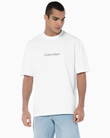 Buy 남성 릴렉스핏 스탠다드 로고 크루넥 반팔 티셔츠 in color BRILLIANT WHITE