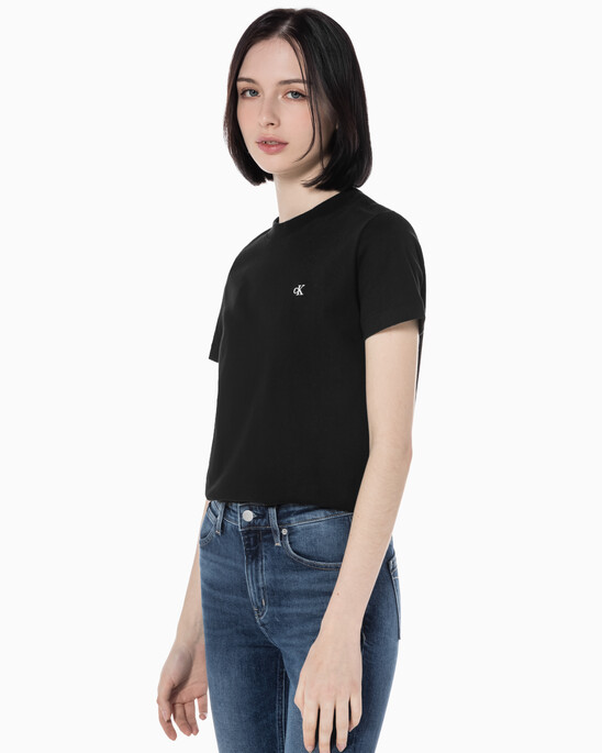 여성 릴렉스핏 아카이브 로고 크루넥 반팔 티셔츠