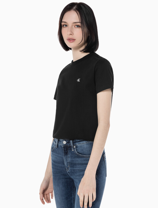 여성 릴렉스핏 아카이브 로고 크루넥 반팔 티셔츠