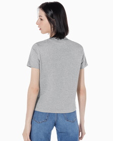 Buy 여성 릴렉스핏 아카이브 로고 크루넥 반팔 티셔츠 in color HEROIC GREY HEATHER CM1BK 08
