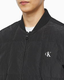 Buy 남성 울트라 라이트 다운 봄버 자켓 in color CK BLACK
