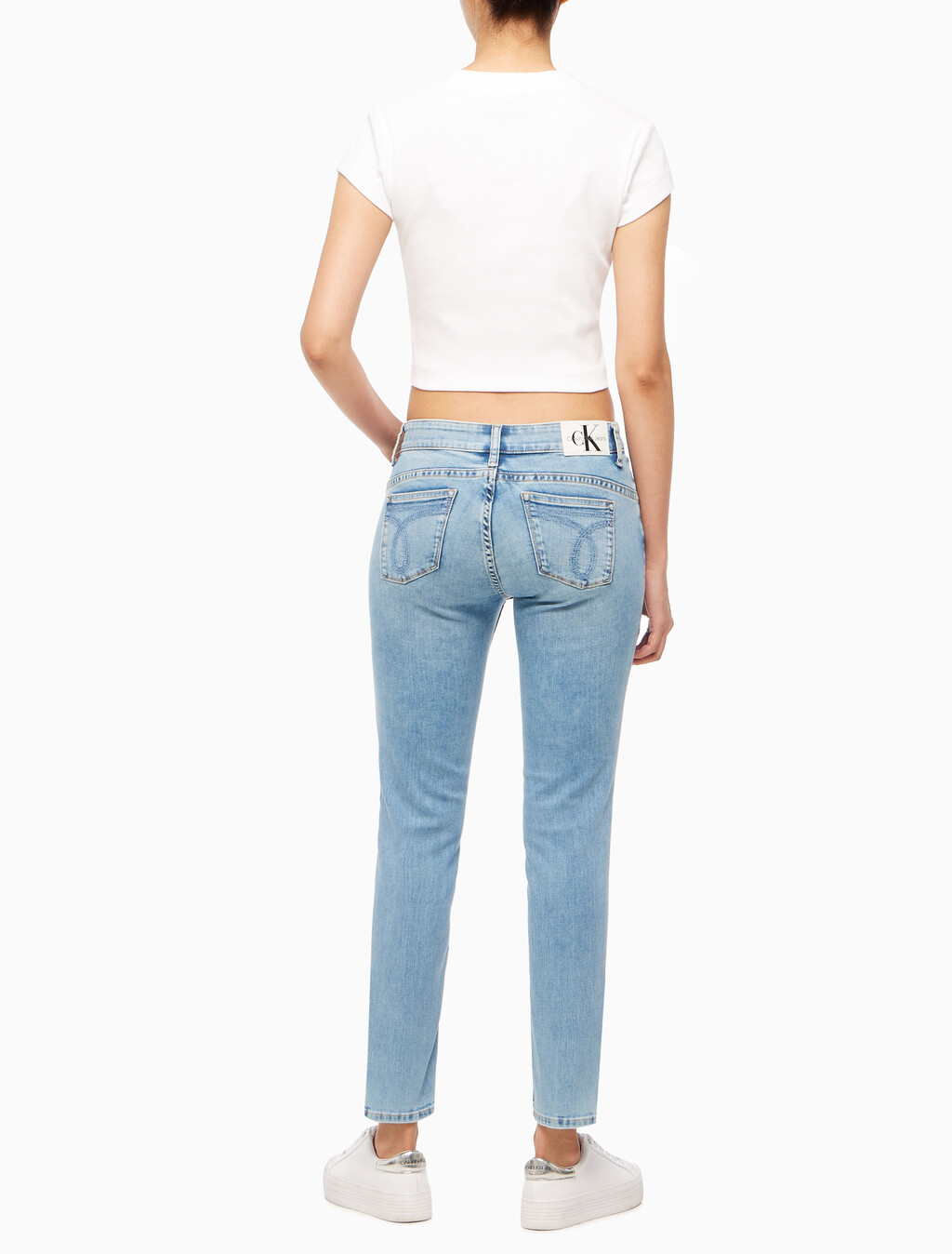 Buy 여성 바디핏 라이트블루 37.5 기능성 데님 in color CHALKY BLUE