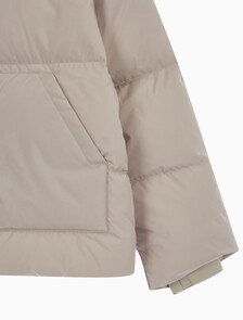 Buy 여성 숏랭스 스탠드 카라 푸퍼 다운 재킷 in color BROWN