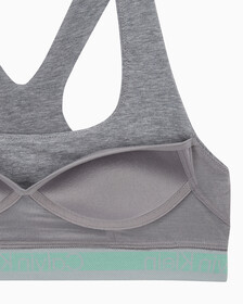 Buy 여성 에슬레틱 코튼 AF 라이틀리 라인드 브라렛 in color MEDIUM GREY HEATHER