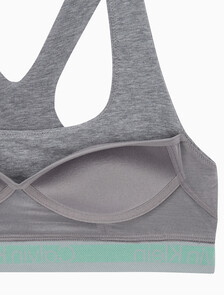 Buy 여성 에슬레틱 코튼 AF 라이틀리 라인드 브라렛 in color MEDIUM GREY HEATHER