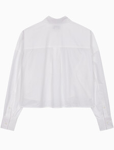 Buy 여성 크롭 패션 셔츠 in color BRIGHT WHITE