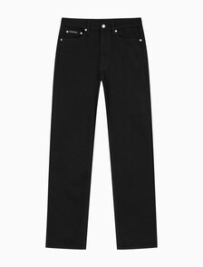 Buy 남성 스탠다드 스트레이트핏 블랙 데님 in color BLACK