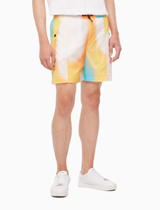 Buy 남성 올오버 그래픽 프린트 쇼츠 in color ANCIENT WHITE/EGGSHELL