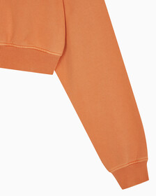 Buy 여성 미네랄 다이 모노로고 후디 in color ORANGE
