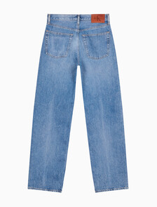 Buy 배기핏 진 in color Mid Blue