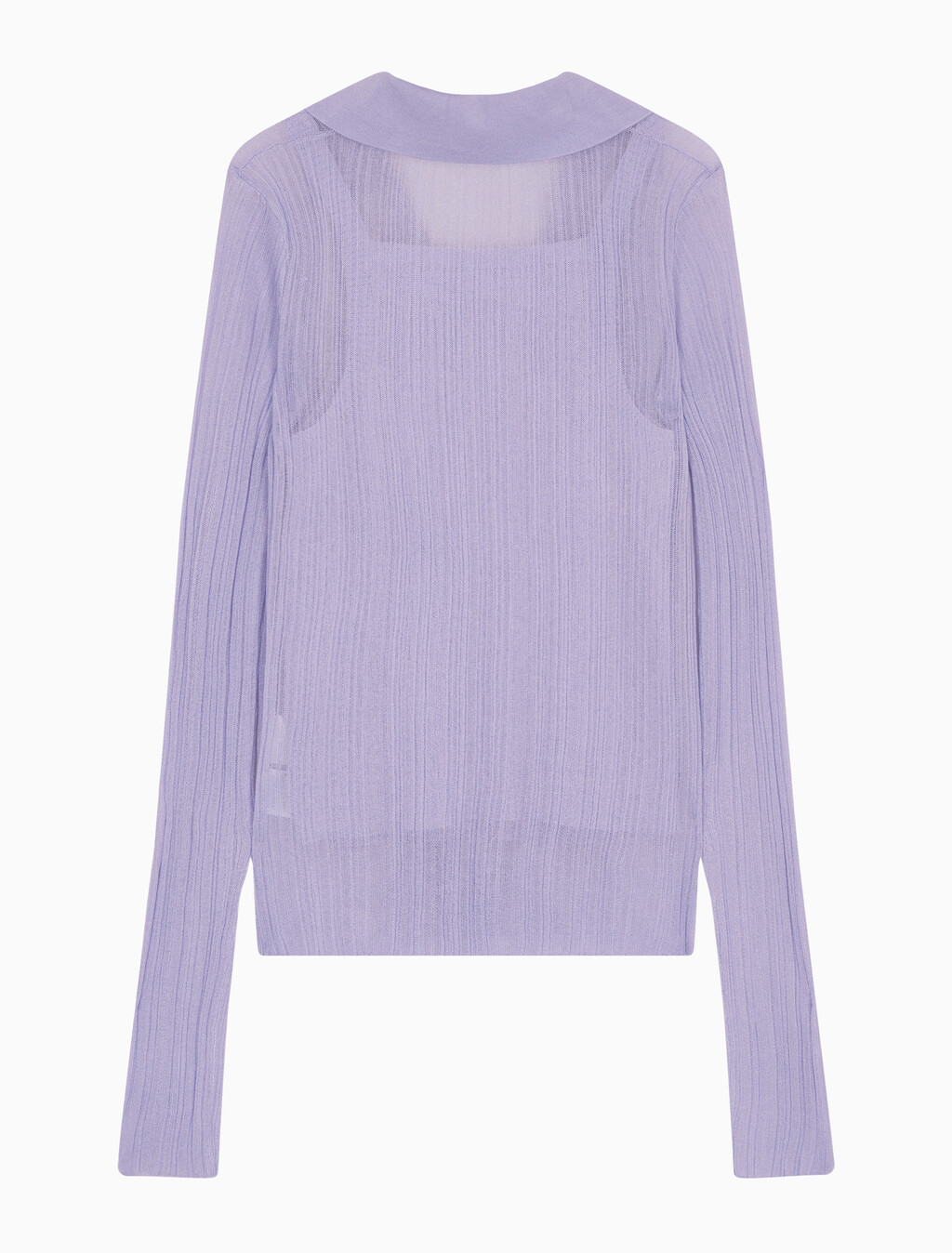 Buy 여성 2 IN 1 폴로 가디건 in color LILAC