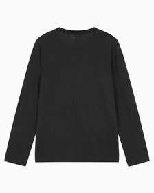 Buy 남성 레귤러핏 롱 슬리브 티셔츠 in color BLACK