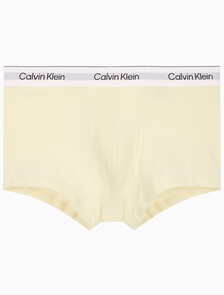 Buy 남성 아이콘 코튼 스트레치 3PK 트렁크 in color WHITE/ YELLOW / DARK NAVY