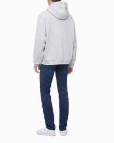 Buy 남녀공용 커브드로고 후디 in color LIGHT GREY HEATHER