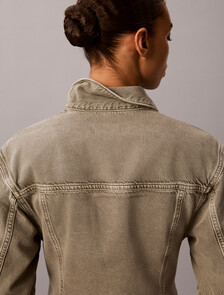 Buy 여성 페플럼 자켓 in color Olive