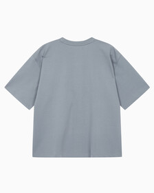 Buy 남성 오버사이즈 우븐 포켓 반팔 스웻셔츠 in color OVERCAST GREY