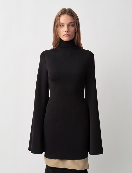 ANNIE WOMENS TURTLE NECK DRESS