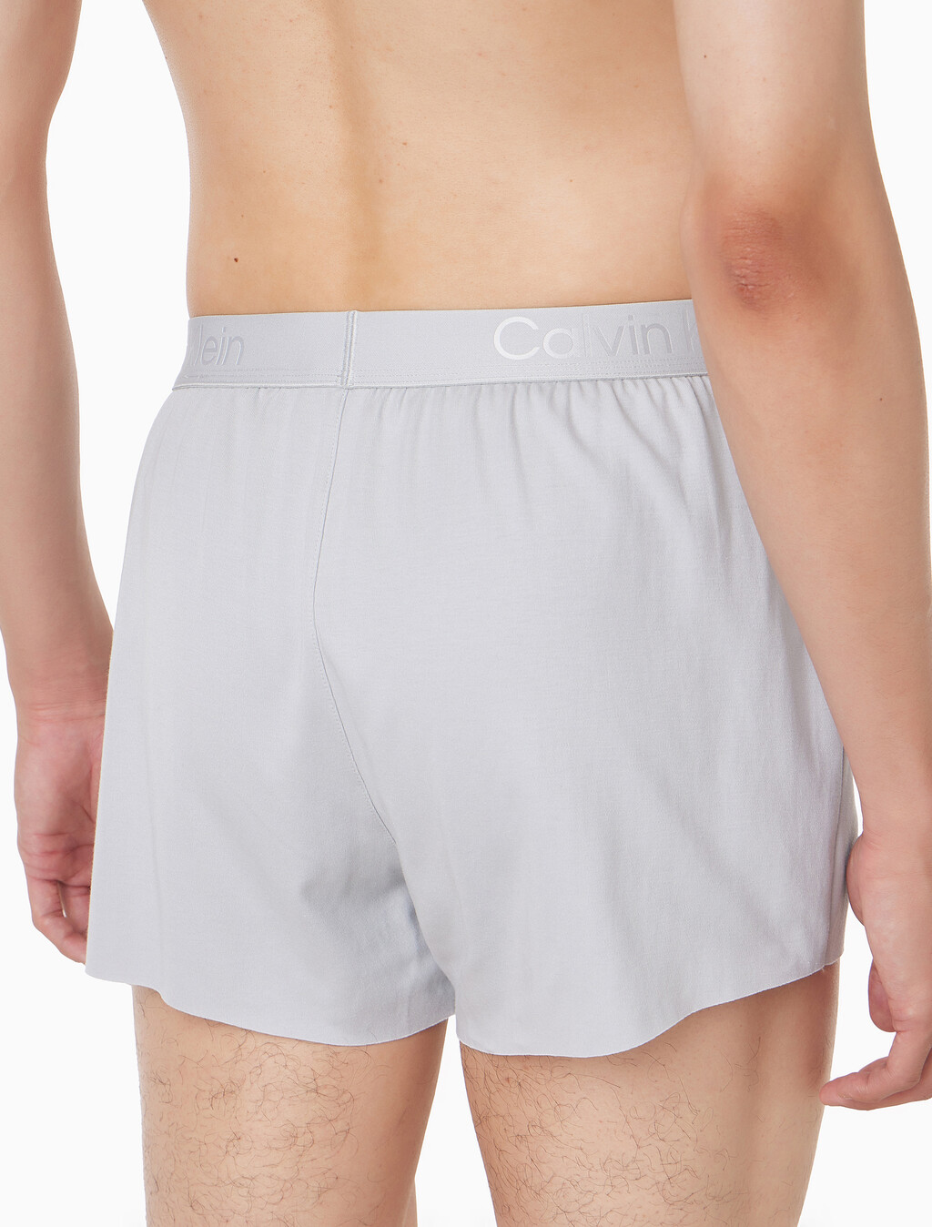 Buy 남성 CK 블랙 슬립 니트 박서 in color HARBOR MIST
