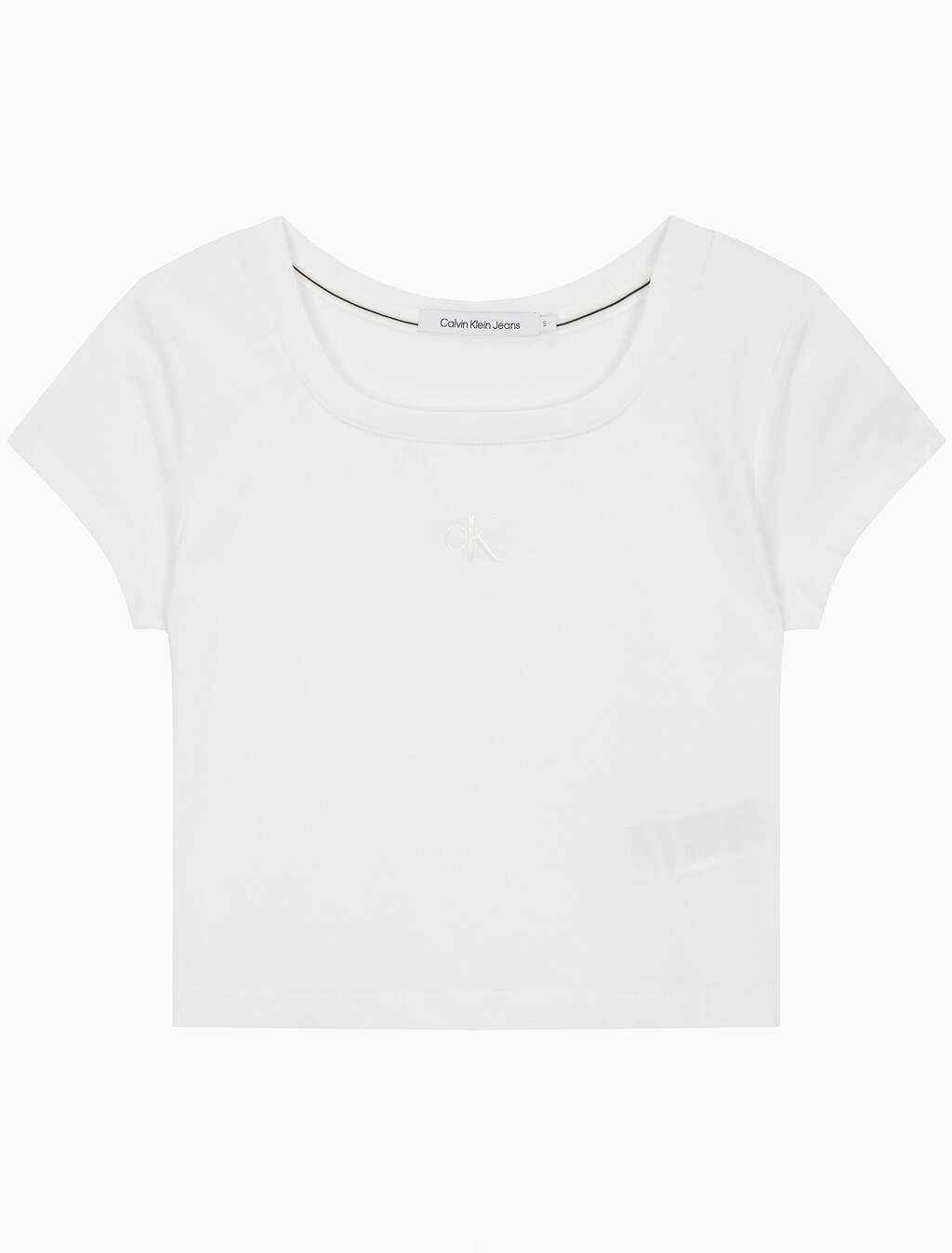 Buy 여성 쿨링 로고 베이비 티셔츠 in color BRIGHT WHITE