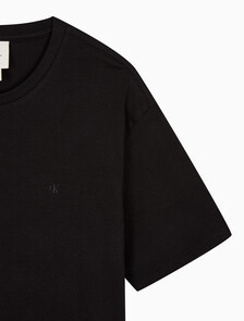 Buy 남성 수피마 코튼 로고 반팔 티셔츠 in color BLACK