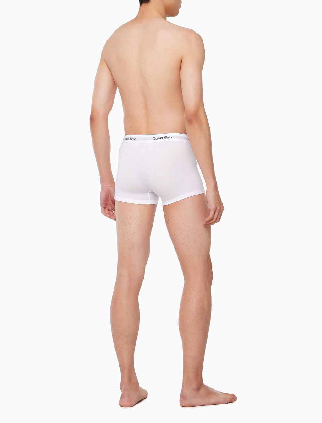 Buy 남성 아이콘 코튼 스트레치 2PK 트렁크 in color WHITE