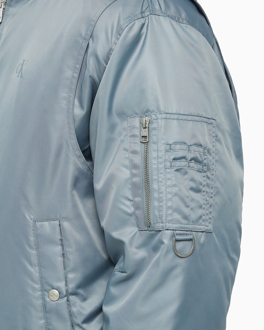Buy 남성 후디 보머 다운 자켓 in color GREY