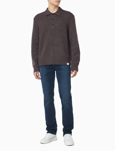 Buy 남성 넾 얀 폴로 스웨터 in color Brown Velvet Neps