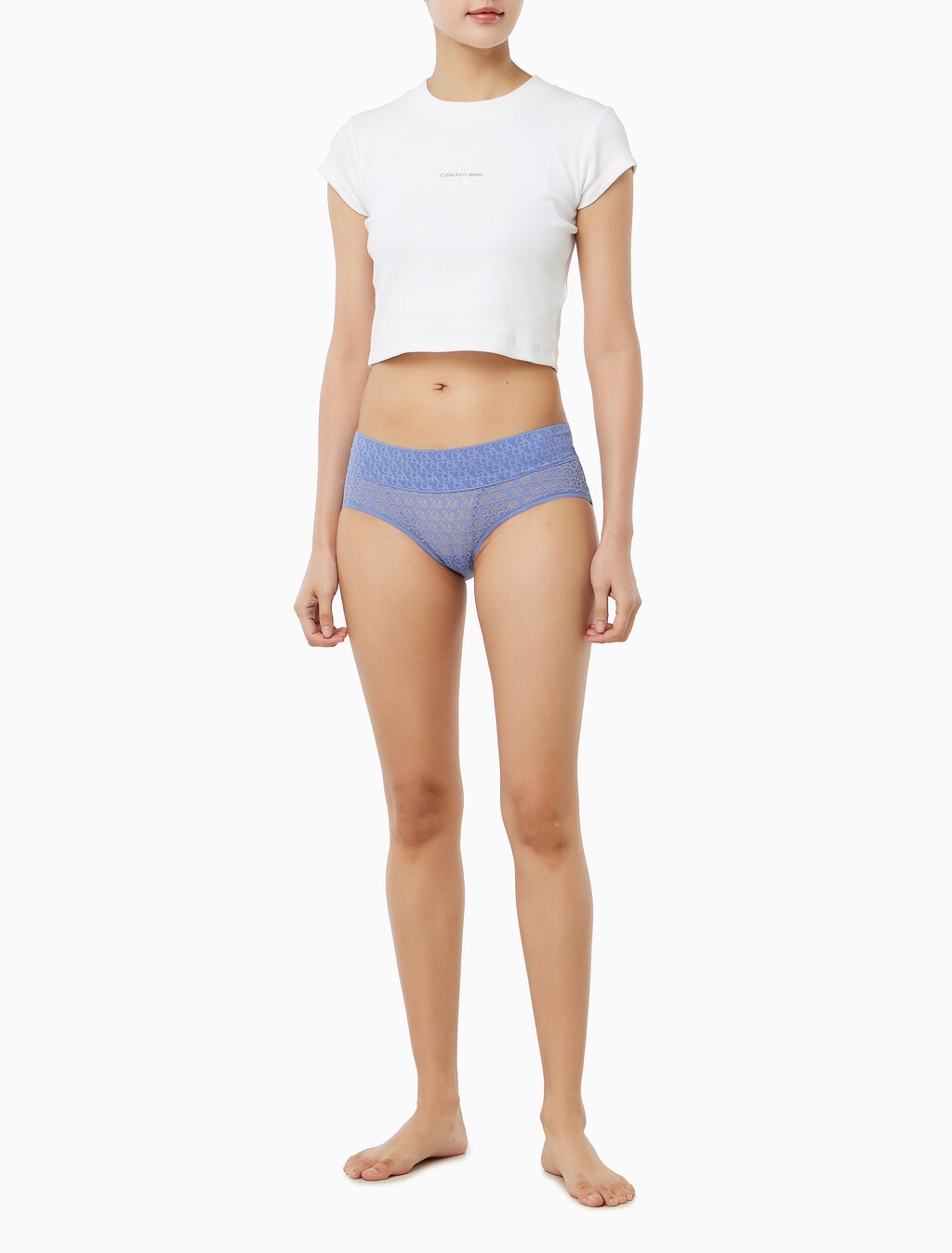 Buy 여성 아이콘 로고 레이스 힙스터 in color BLUE